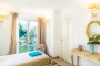 We could hear the fountain from this bedroom